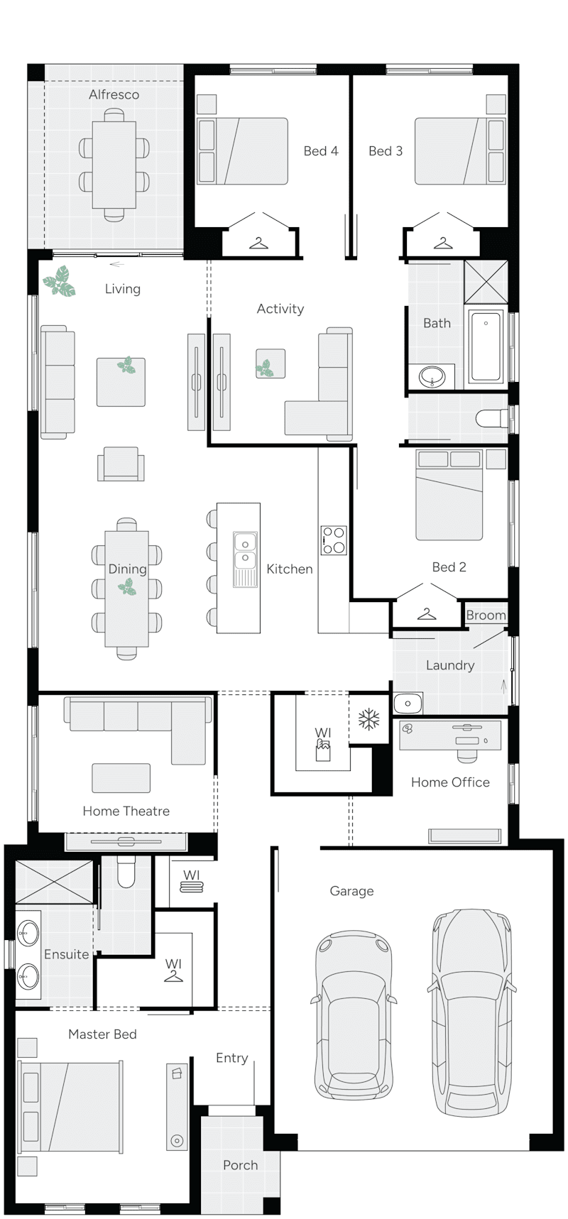 Harrogate 27 Single Storey House Floor Plan