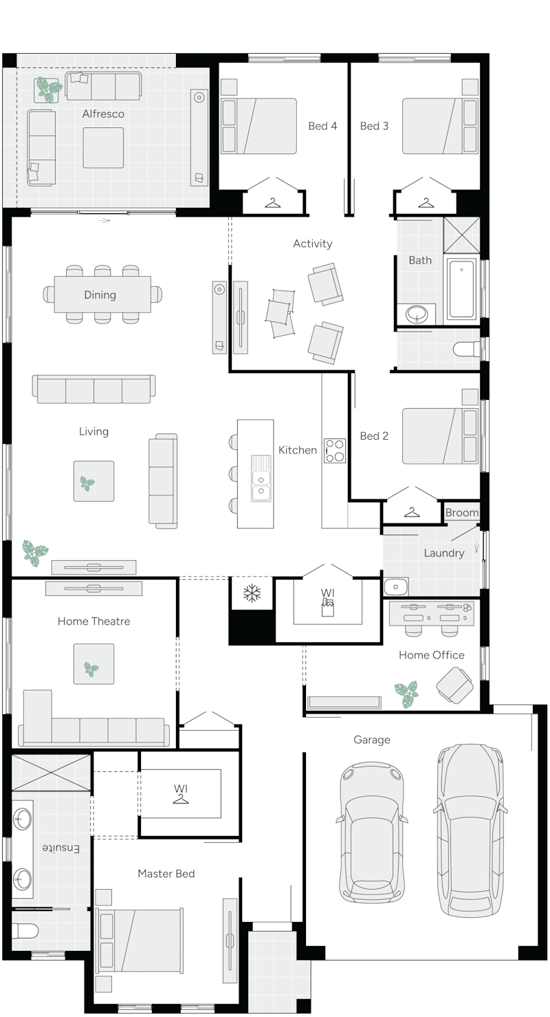 Harrogate 31 Single Storey House Floor Plan