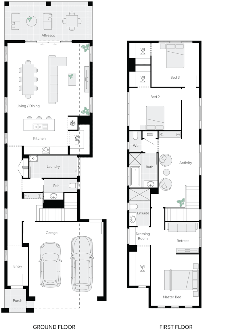 Inneston Double Storey House Floor Plan