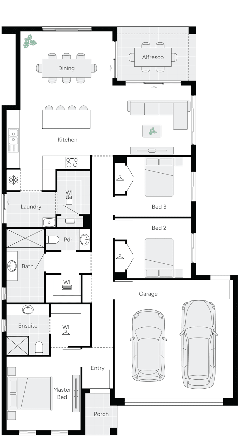 Kersbrook 21 Single Storey House Floor Plan