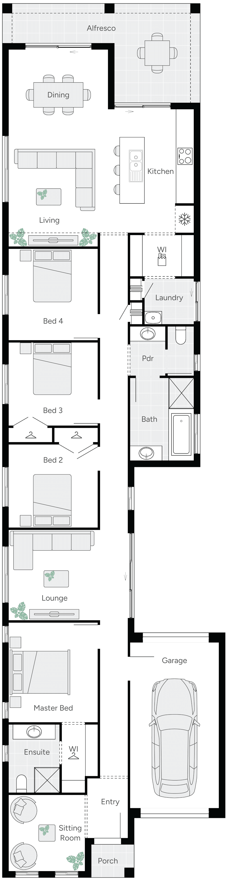 Loxton 23 Single Storey House Floor Plan