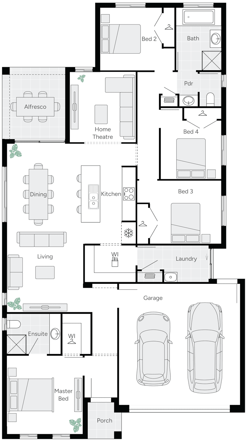 Lyndoch 22 Single Storey House Floor Plan
