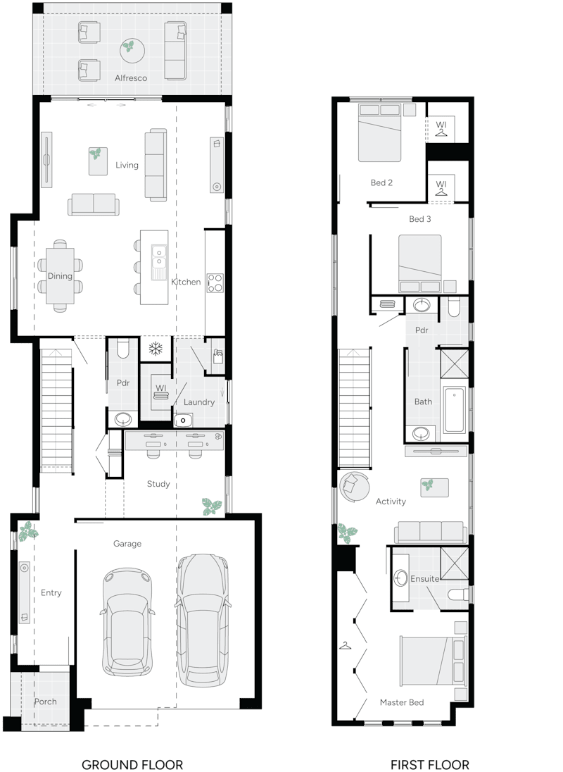 Magill One Double Storey House Floor Plan