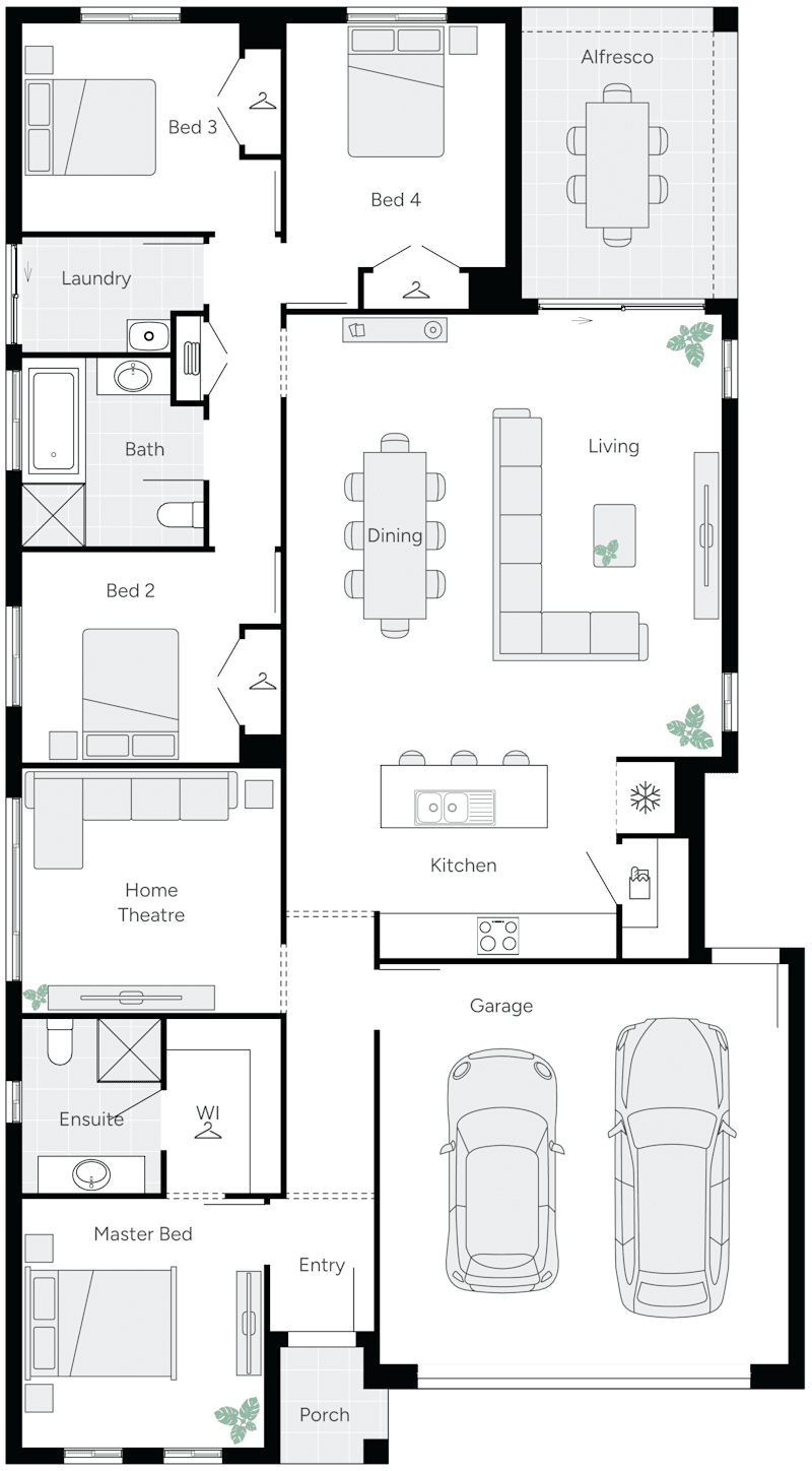 Maitland 24 Single Storey House Floor Plan
