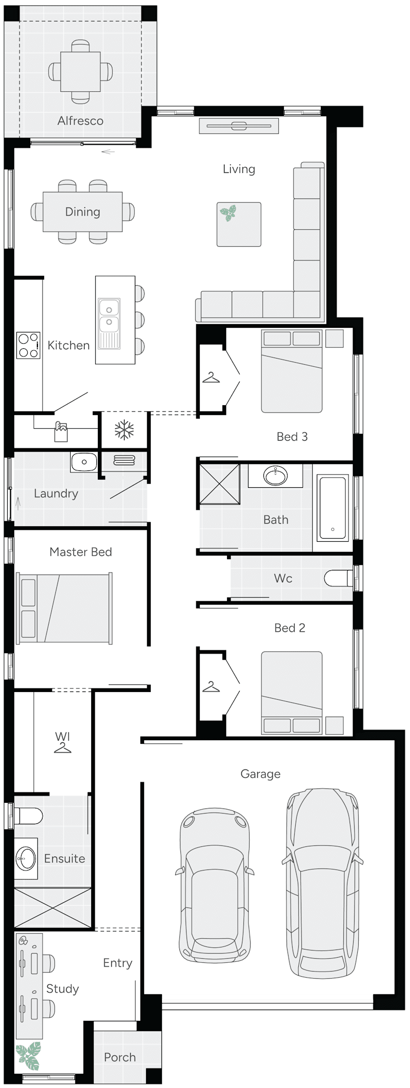 Osborne 20 Single Storey House Floor Plan