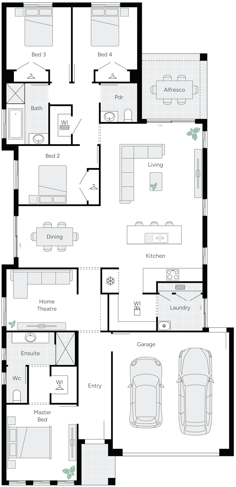 Prospect 25 Single Storey House Floor Plan