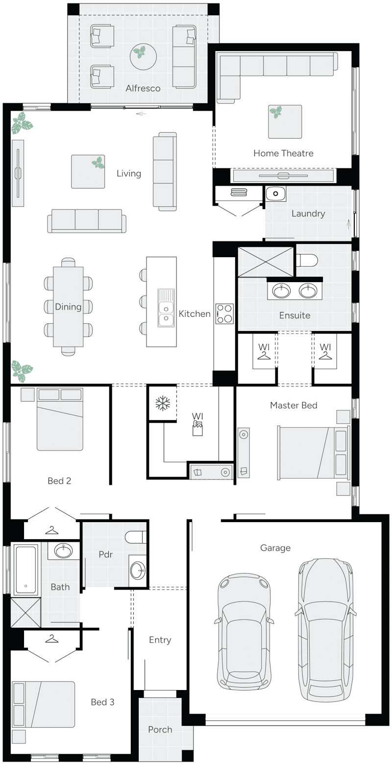 Richmond 25 Single Storey House Floor Plan