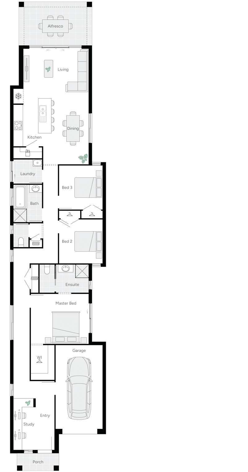 Tambelin 20 Single Storey House Floorplan