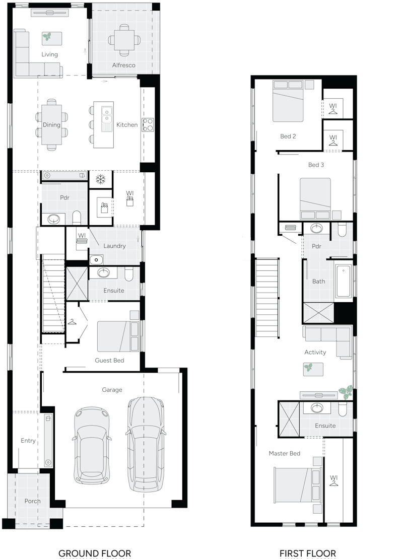 Thorngate Two Double Storey House Floorplan