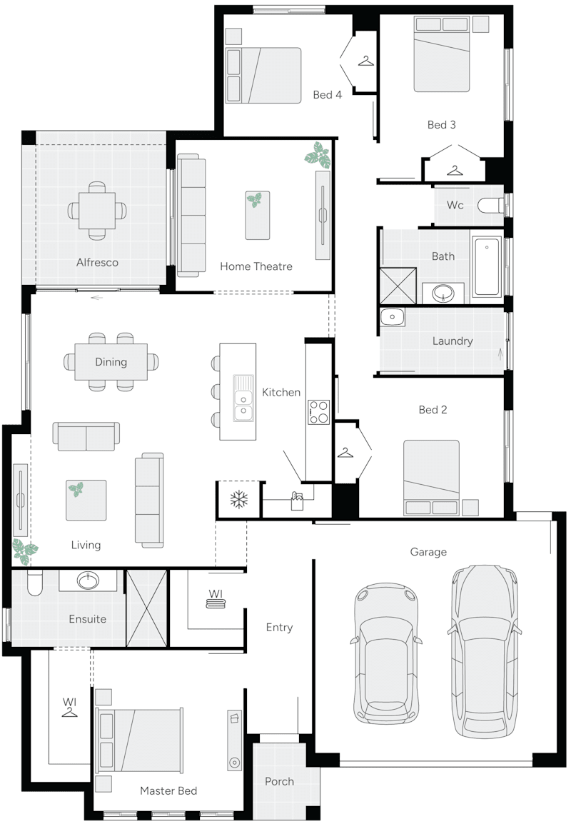 Wakefield 26 Single Storey House Floorplan