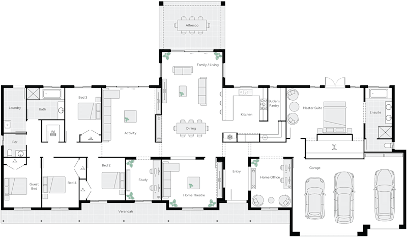 Inglewood Executive Grande manor Acreage Home Floorplan