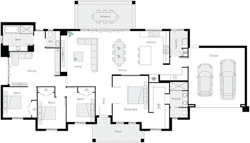 Riverglen Classic Acreage Home Floorplan
