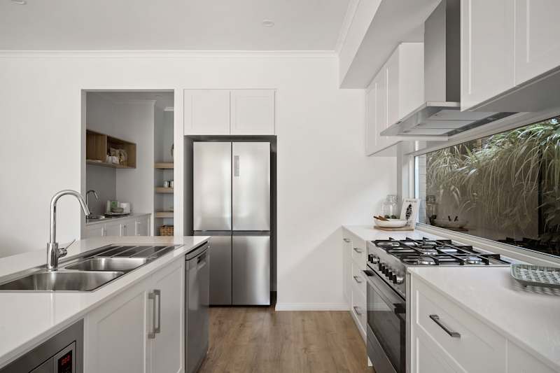 Eclipse Four house design kitchen detail in Coastal style
