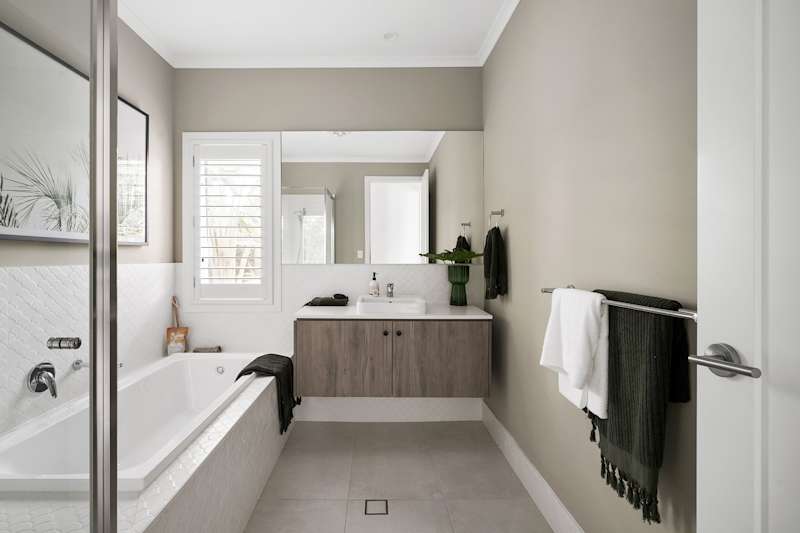 Ashford 30 house design bathroom in coastal style