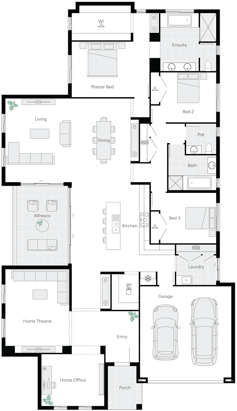 Balhannah Executive Single Storey Home Floorplan