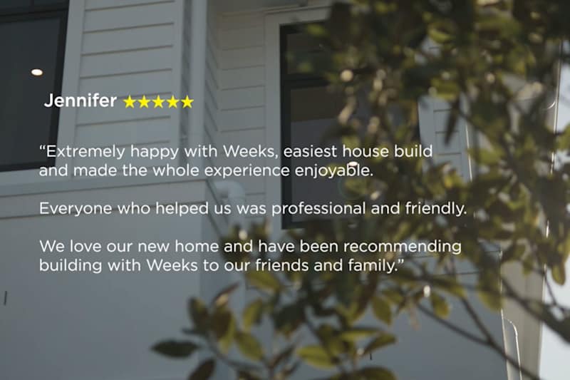 weeks homes customer testimonials