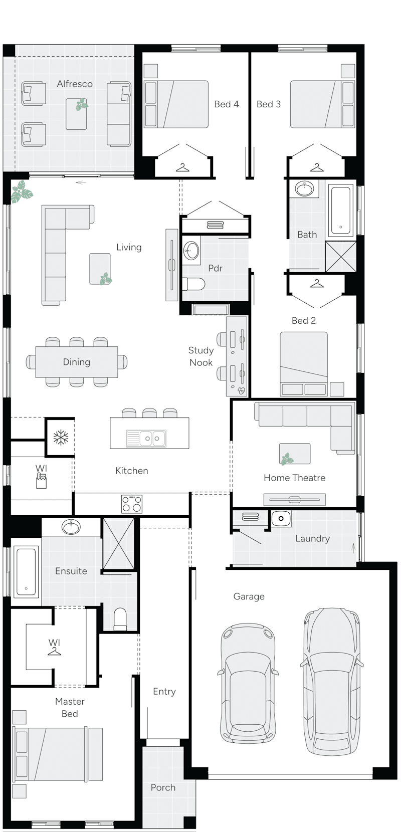 Millbrook 26 Single Storey Home Design