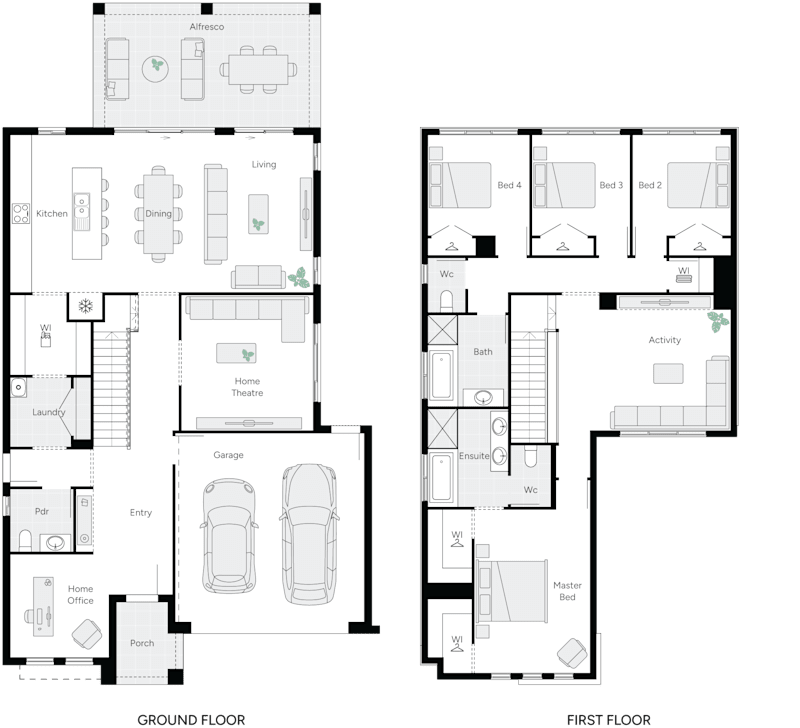 Wayville 35 double storey home design
