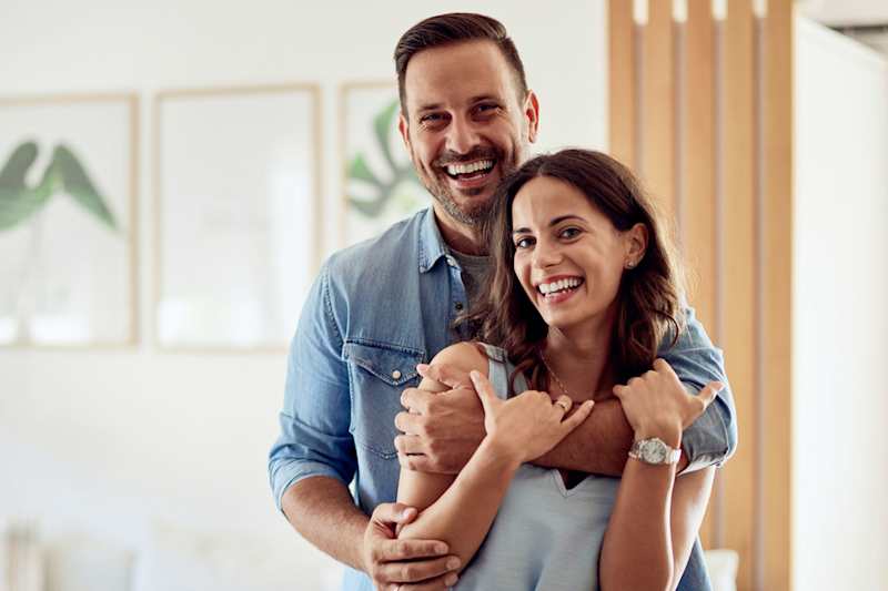 Young first home buyer couple