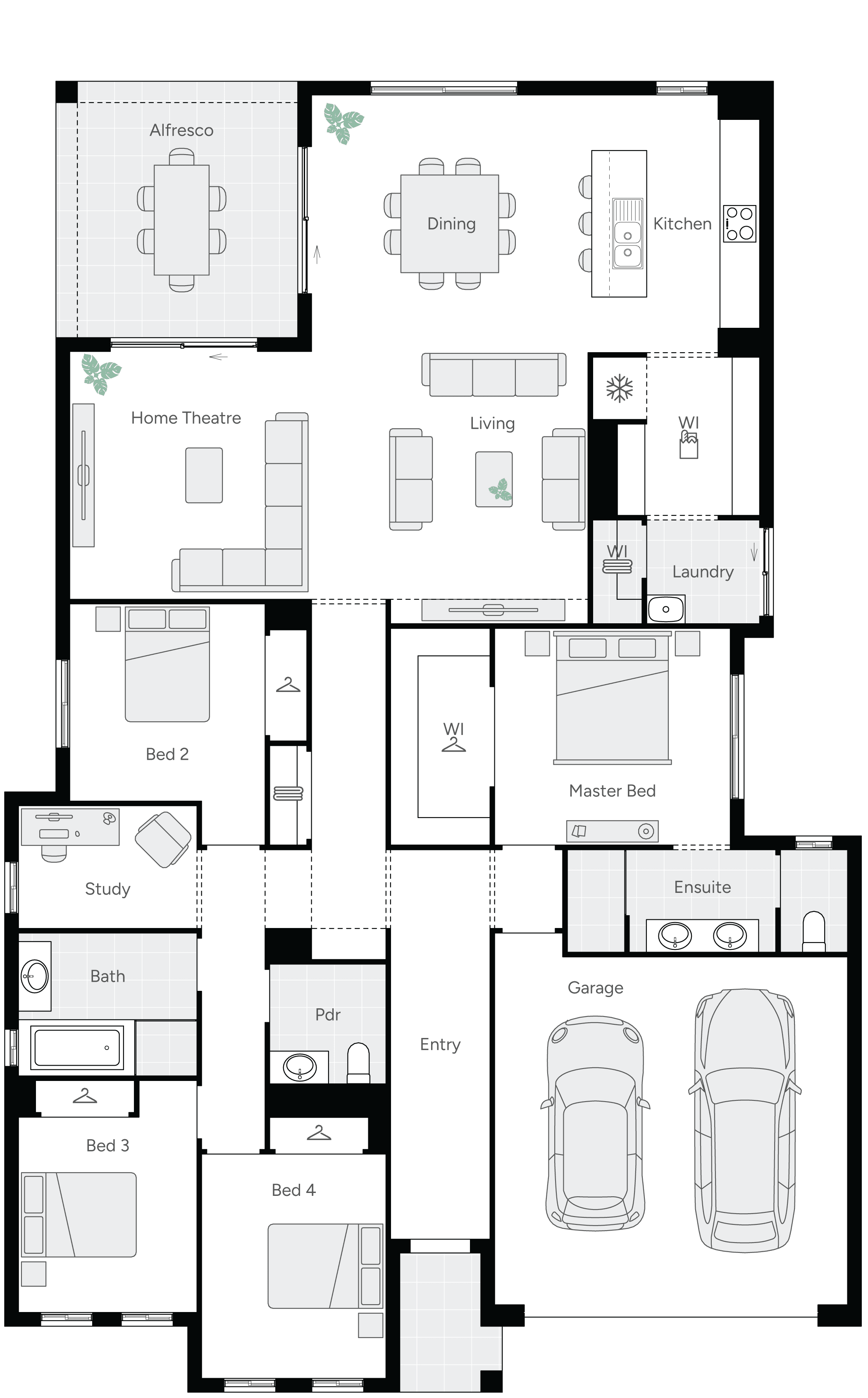 Ashford 28 Single Storey House Floor Plan