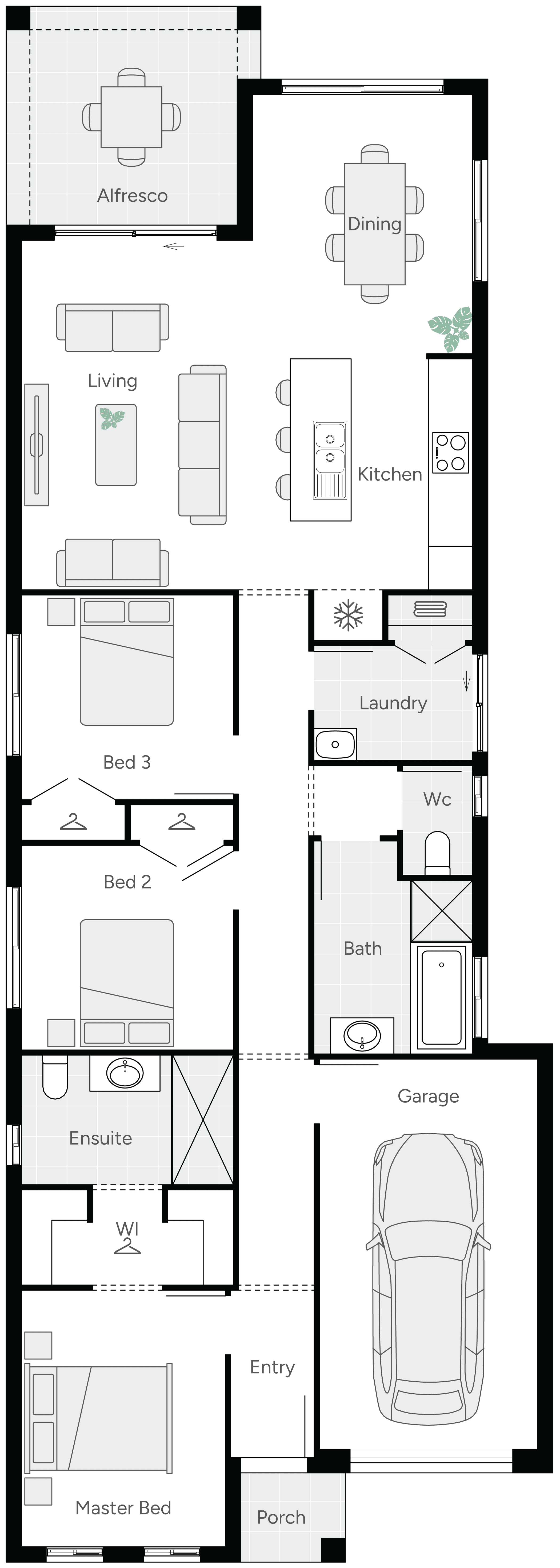 Auburn 17 Single Storey House Floor Plan