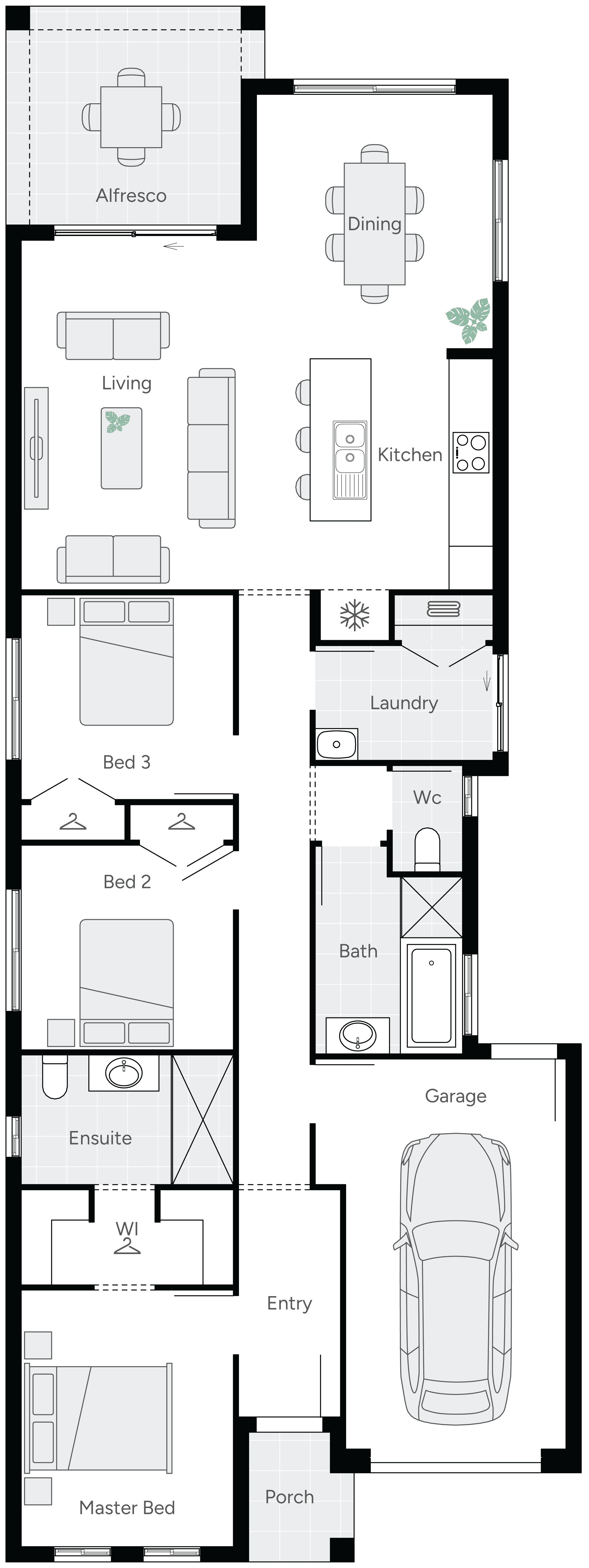 Auburn 18 Single Storey House Floor Plan