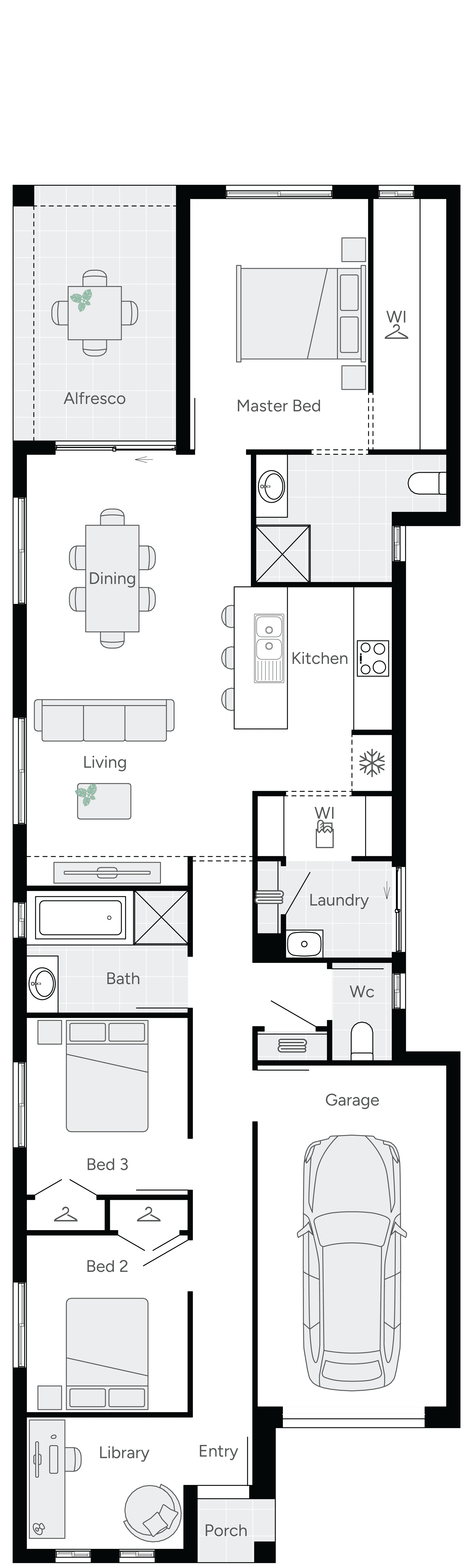 Churchill 17 Single Storey House Floor Plan