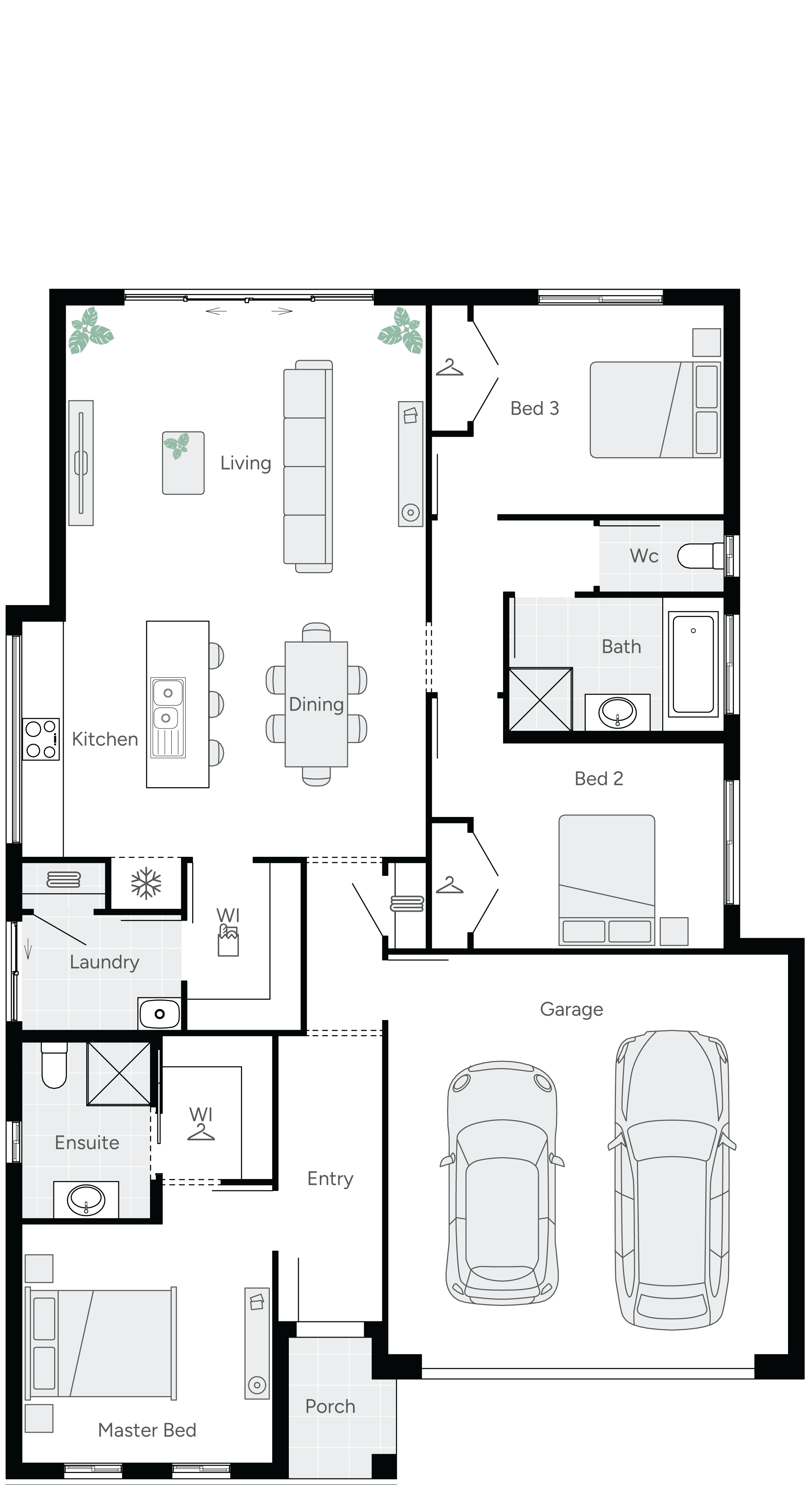 Dawn One Single Storey House Floor Plan