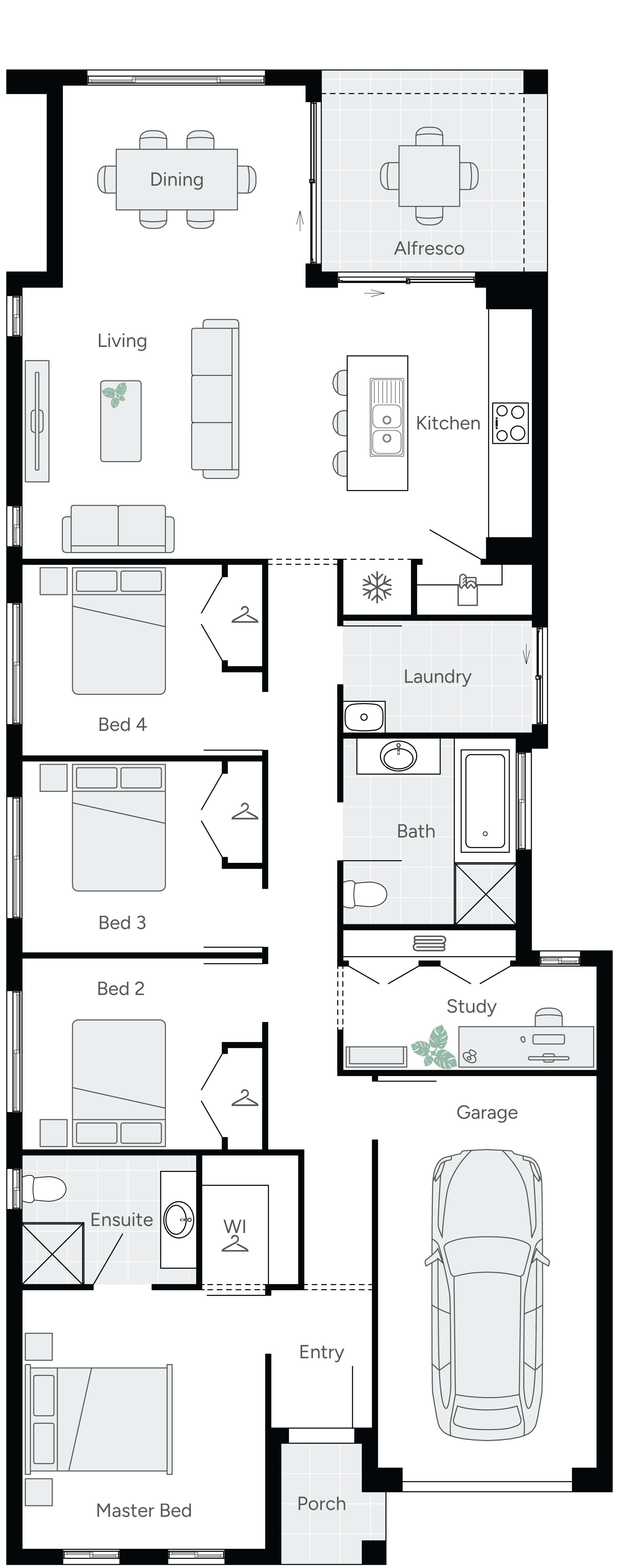 Flinders 20 Single Storey House Floor Plan