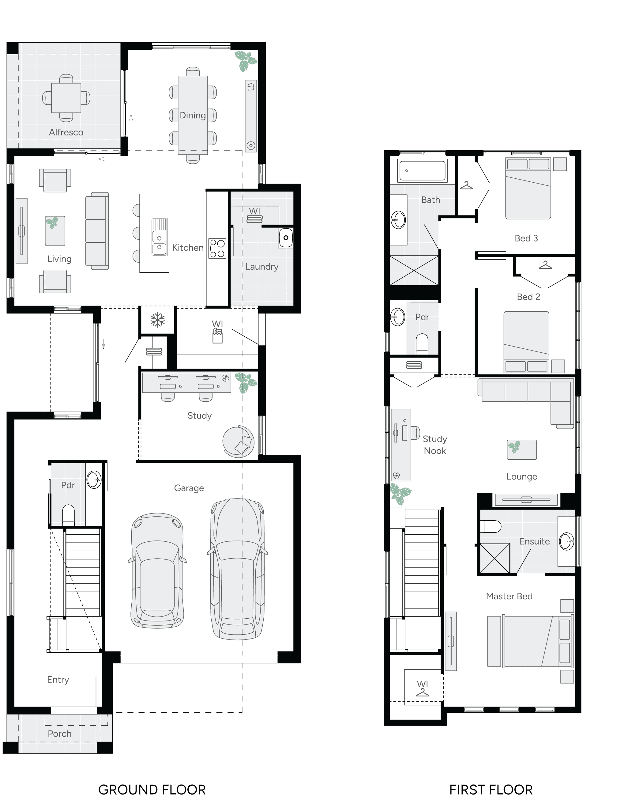 Grange One Double Storey House Floor Plan
