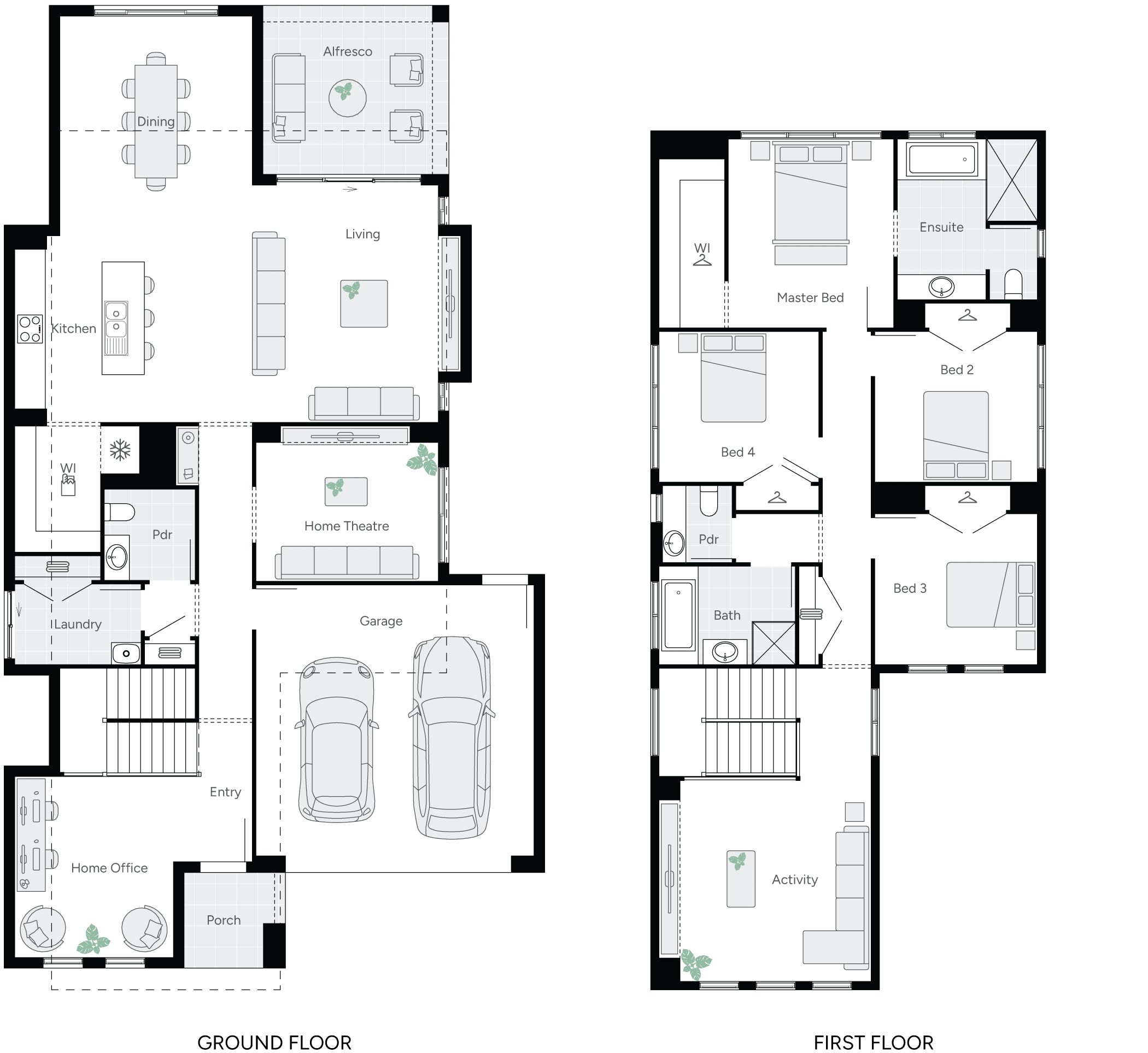 Gulfview Double Storey House Floor Plan
