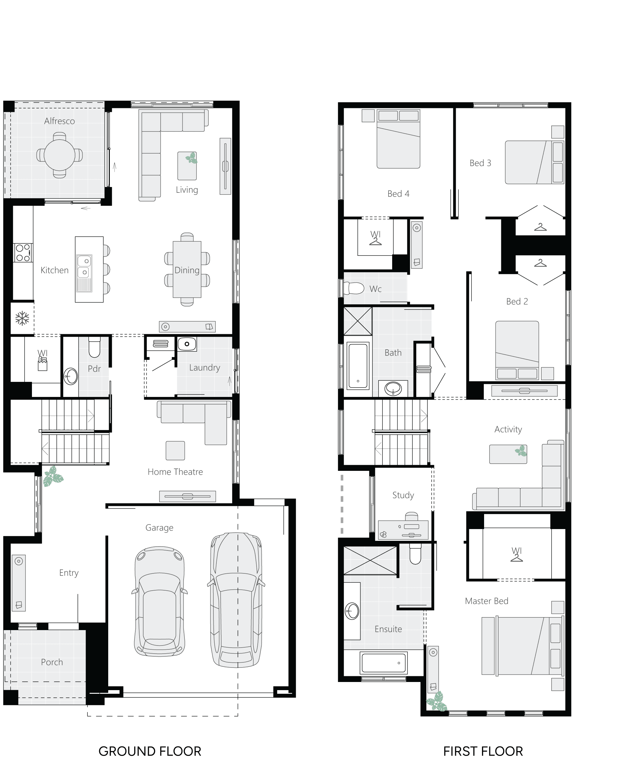 Hamley Double Storey House Floor Plan