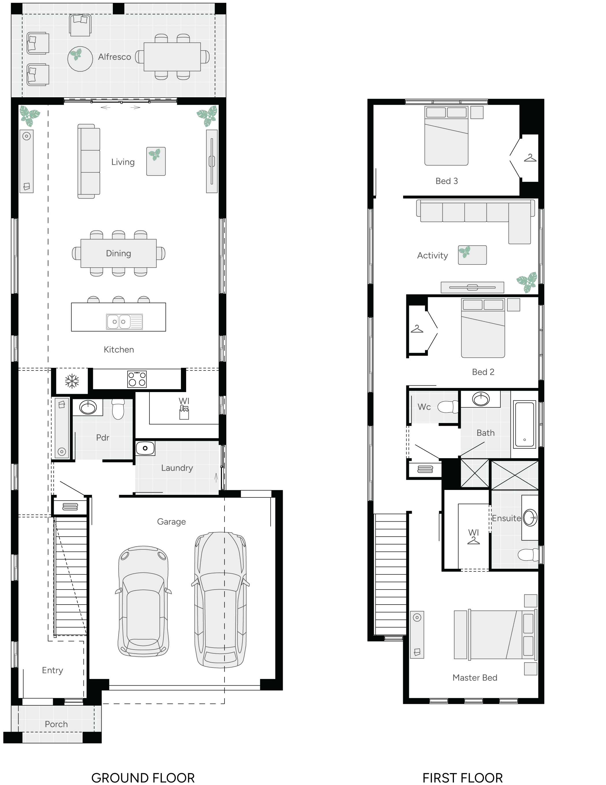 Hammond Double Storey House Floor Plan