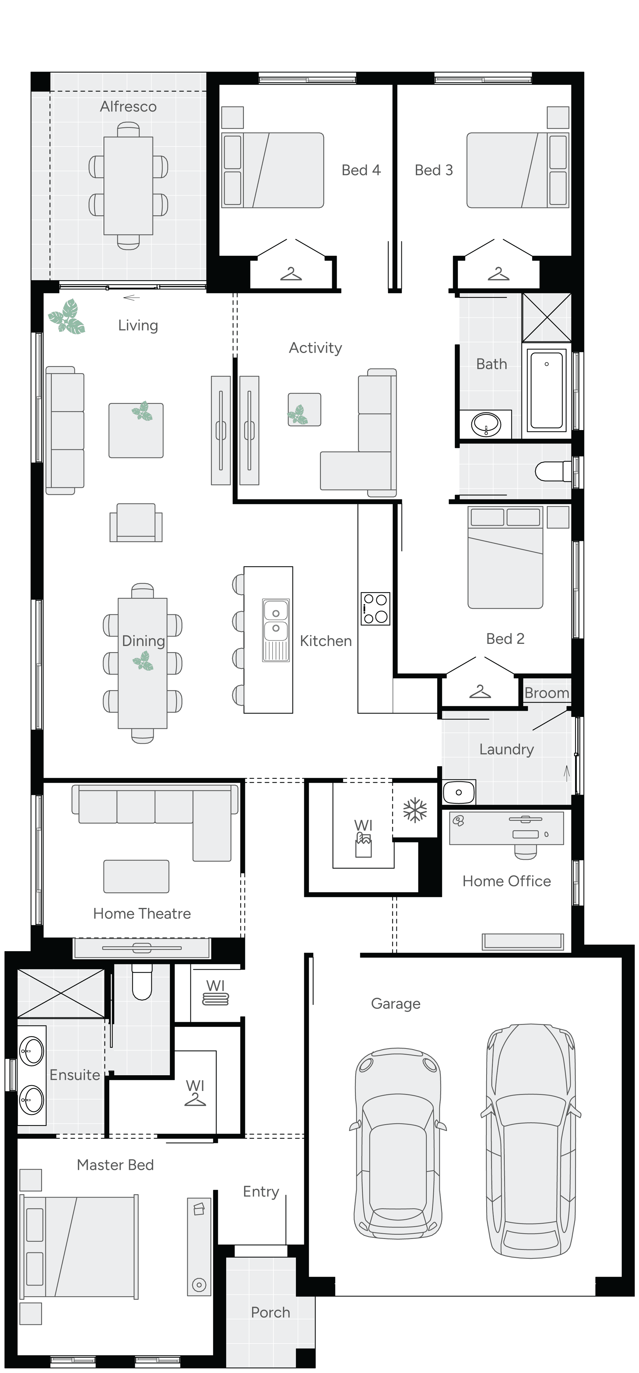 Harrogate 27 Single Storey House Floor Plan