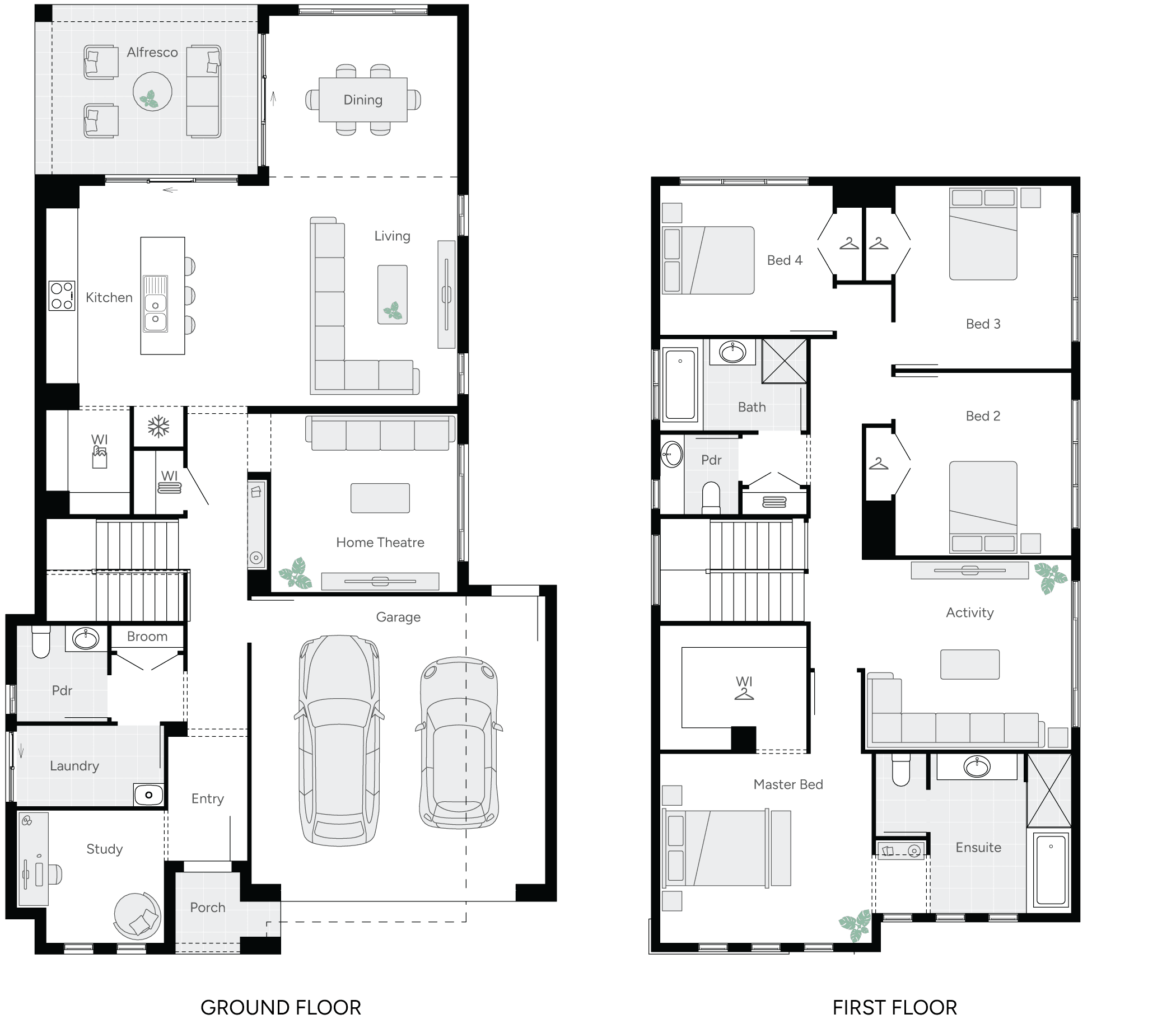 Hartley Double Storey House Floor Plan