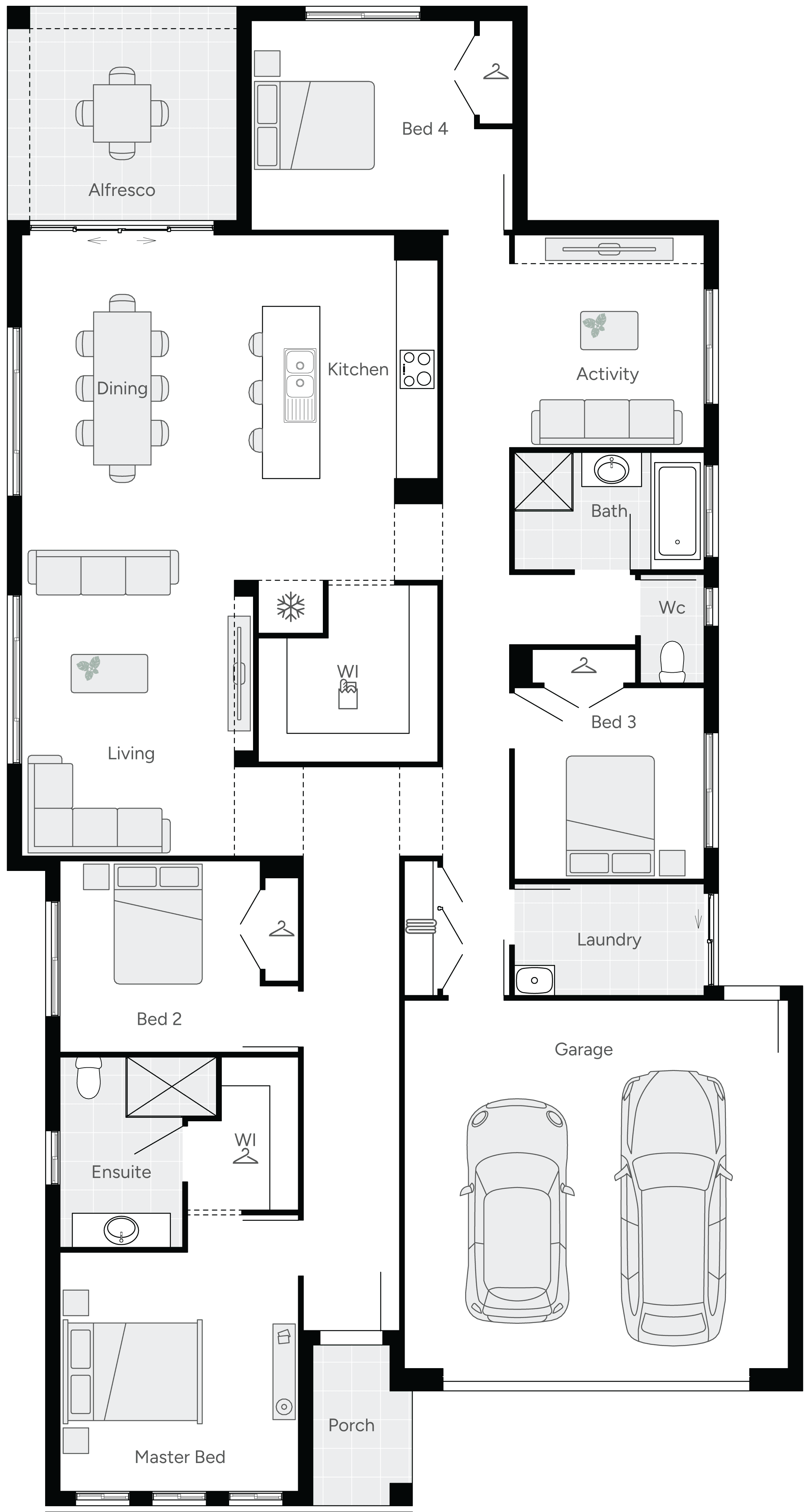 Hendon 27 Single Storey House Floor Plan