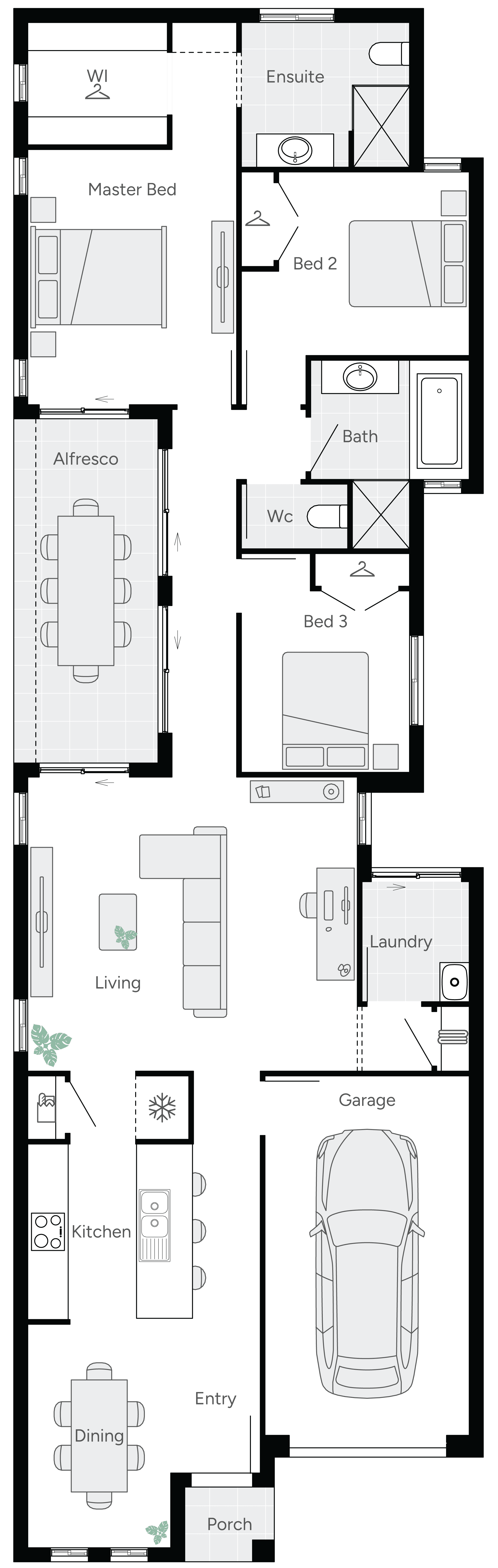 Lonsdale 19 Single Storey House Floor Plan