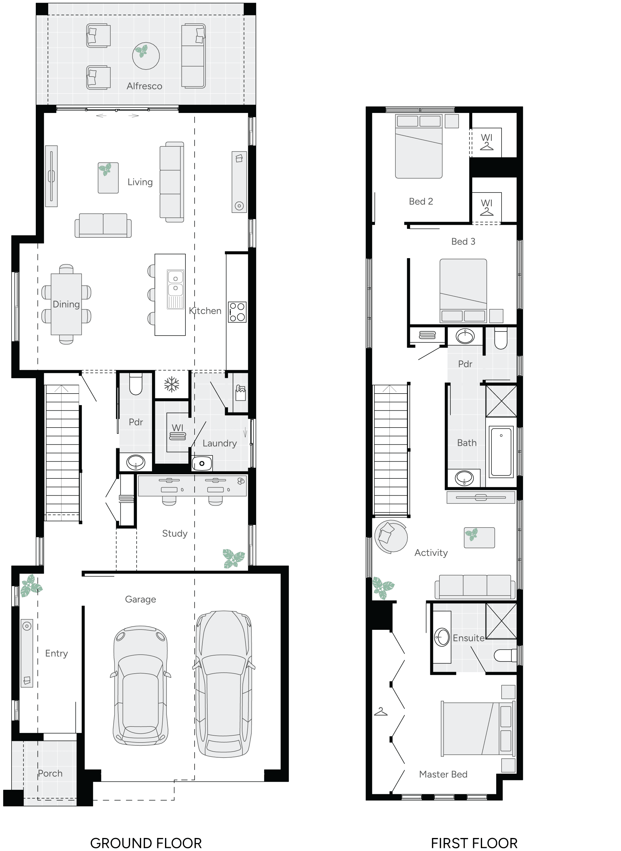 Magill One Double Storey House Floor Plan