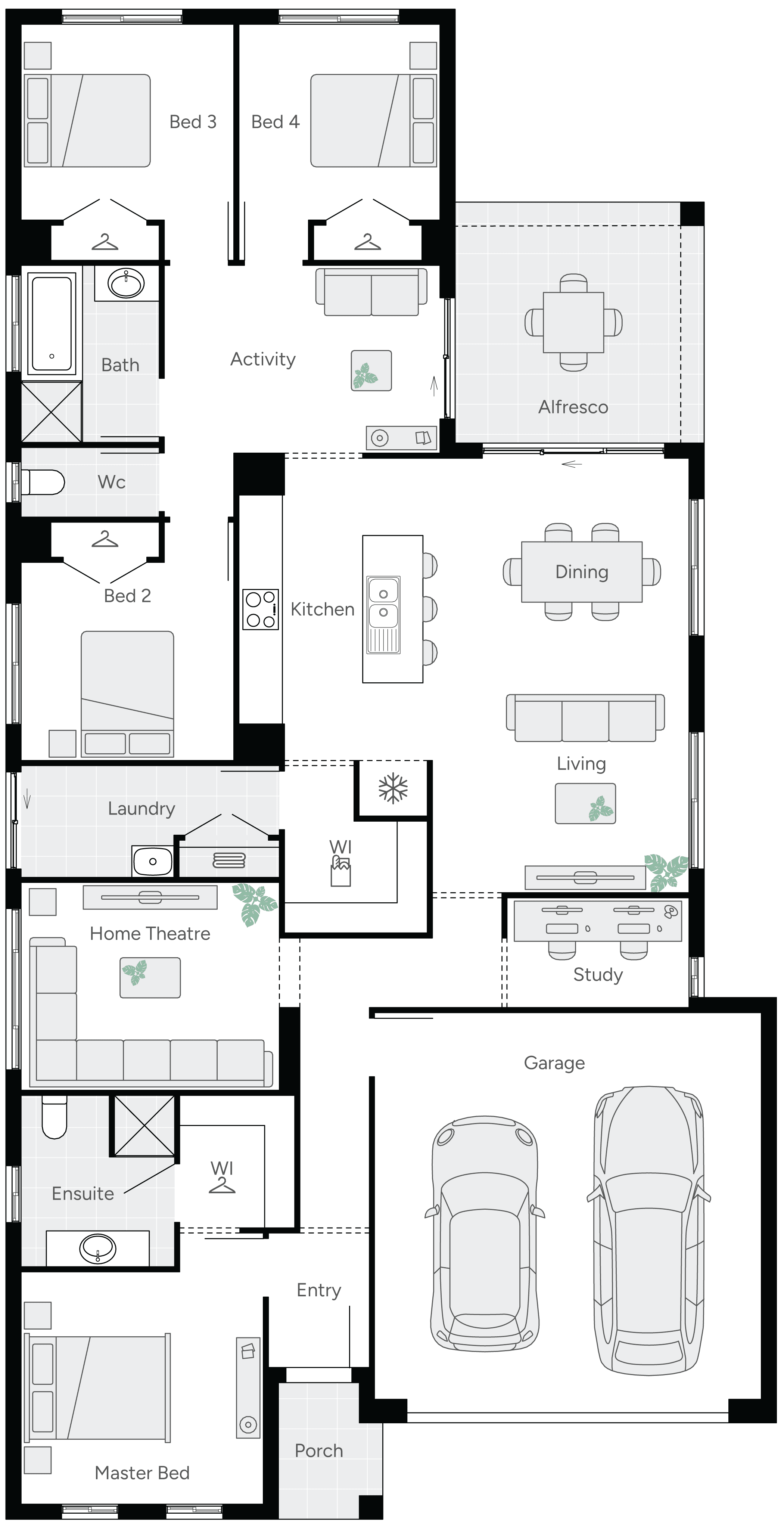 Mylor 24 Single Storey House Floor Plan
