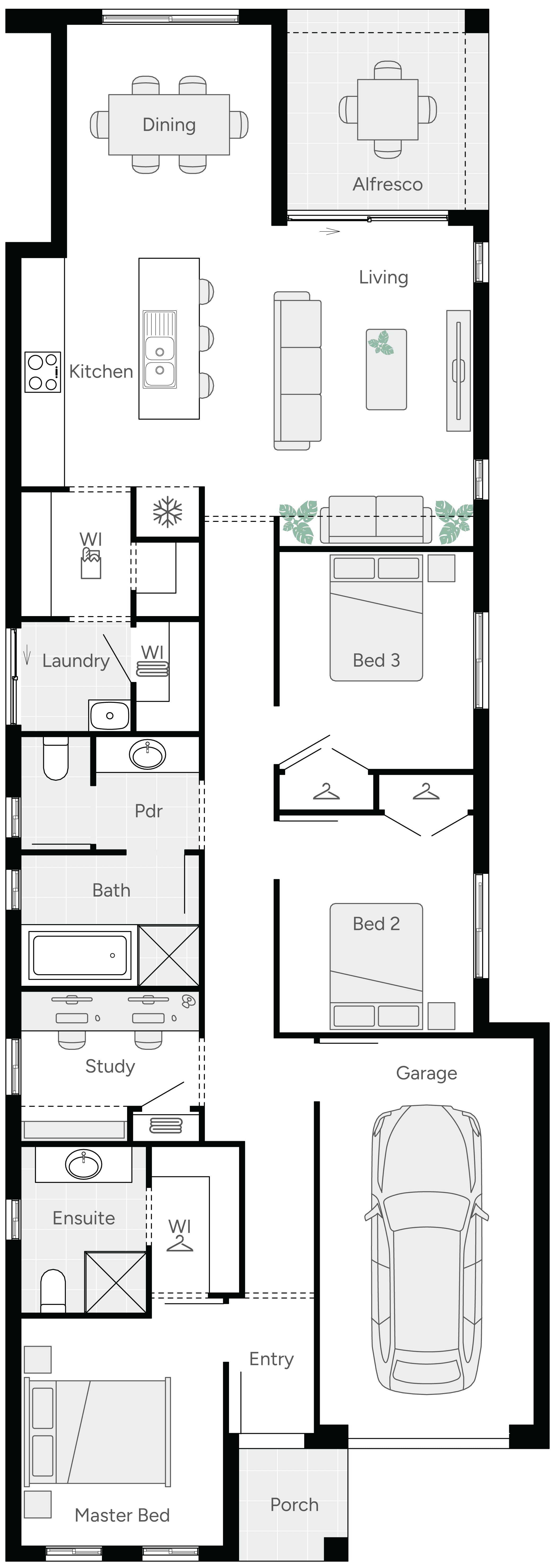 Somerton 18 Single Storey House Floor Plan
