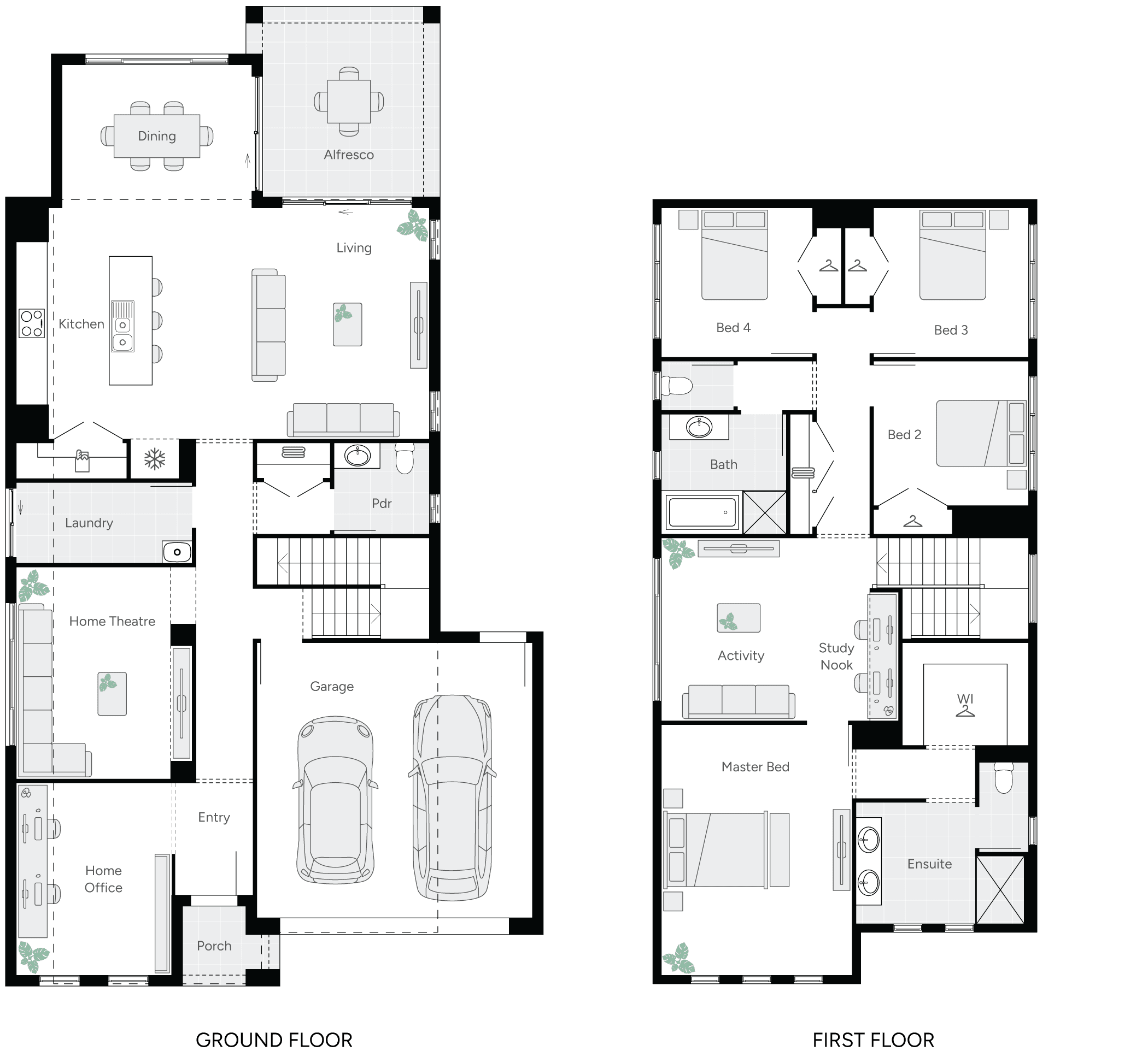 Sturt Double Storey House Floor Plan