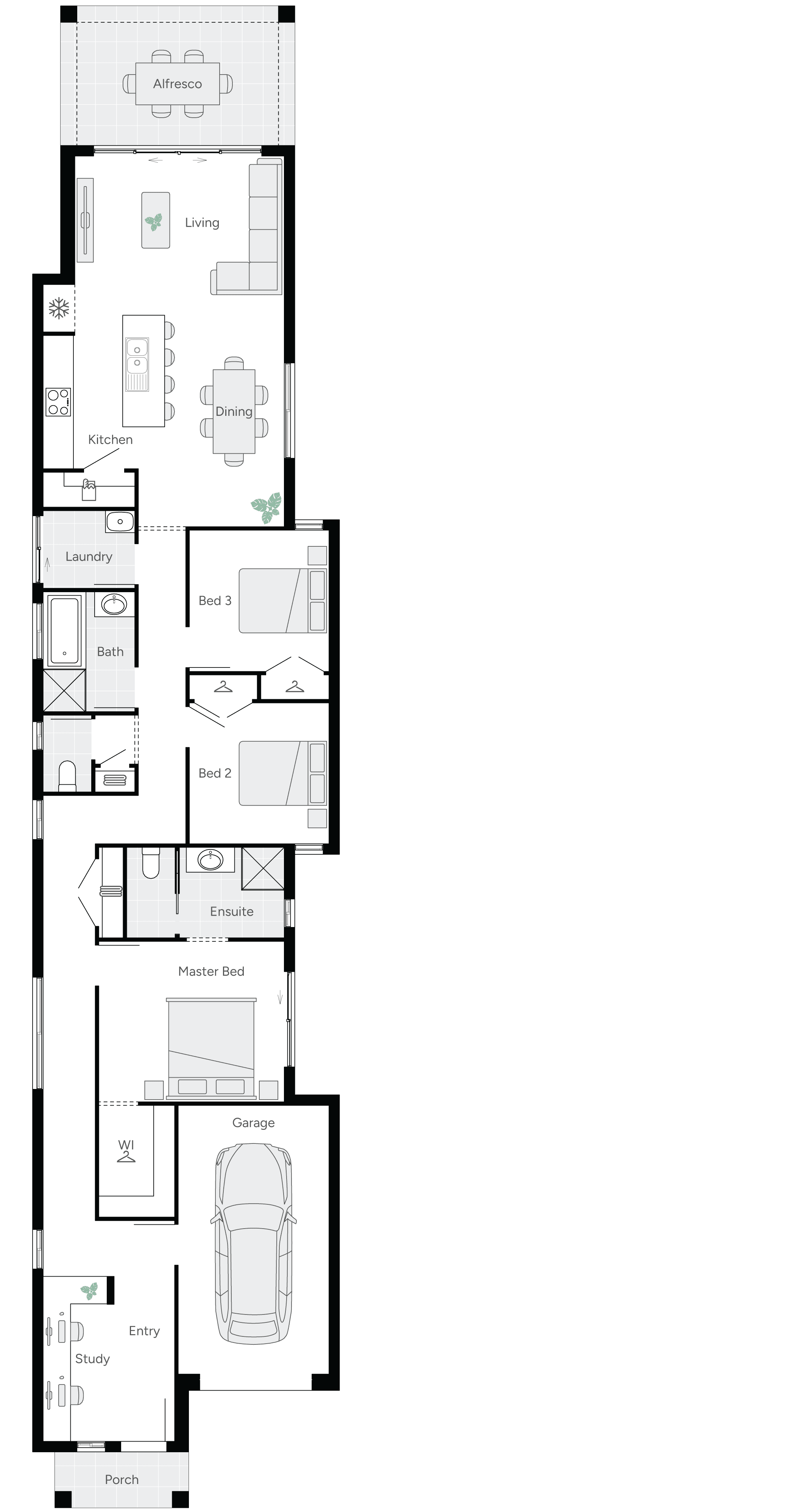 Tambelin 20 Single Storey House Floorplan