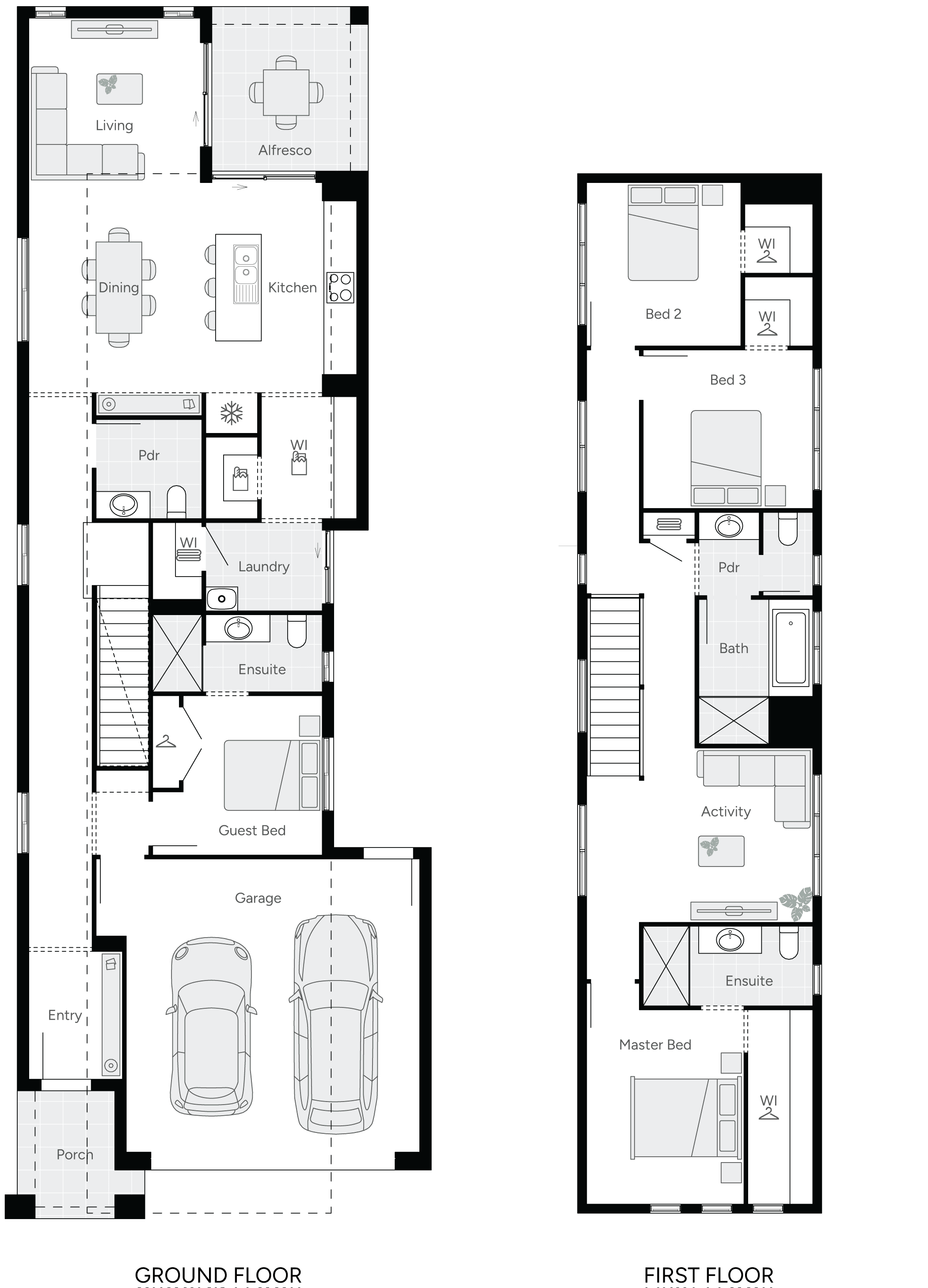 Thorngate Two Double Storey House Floorplan