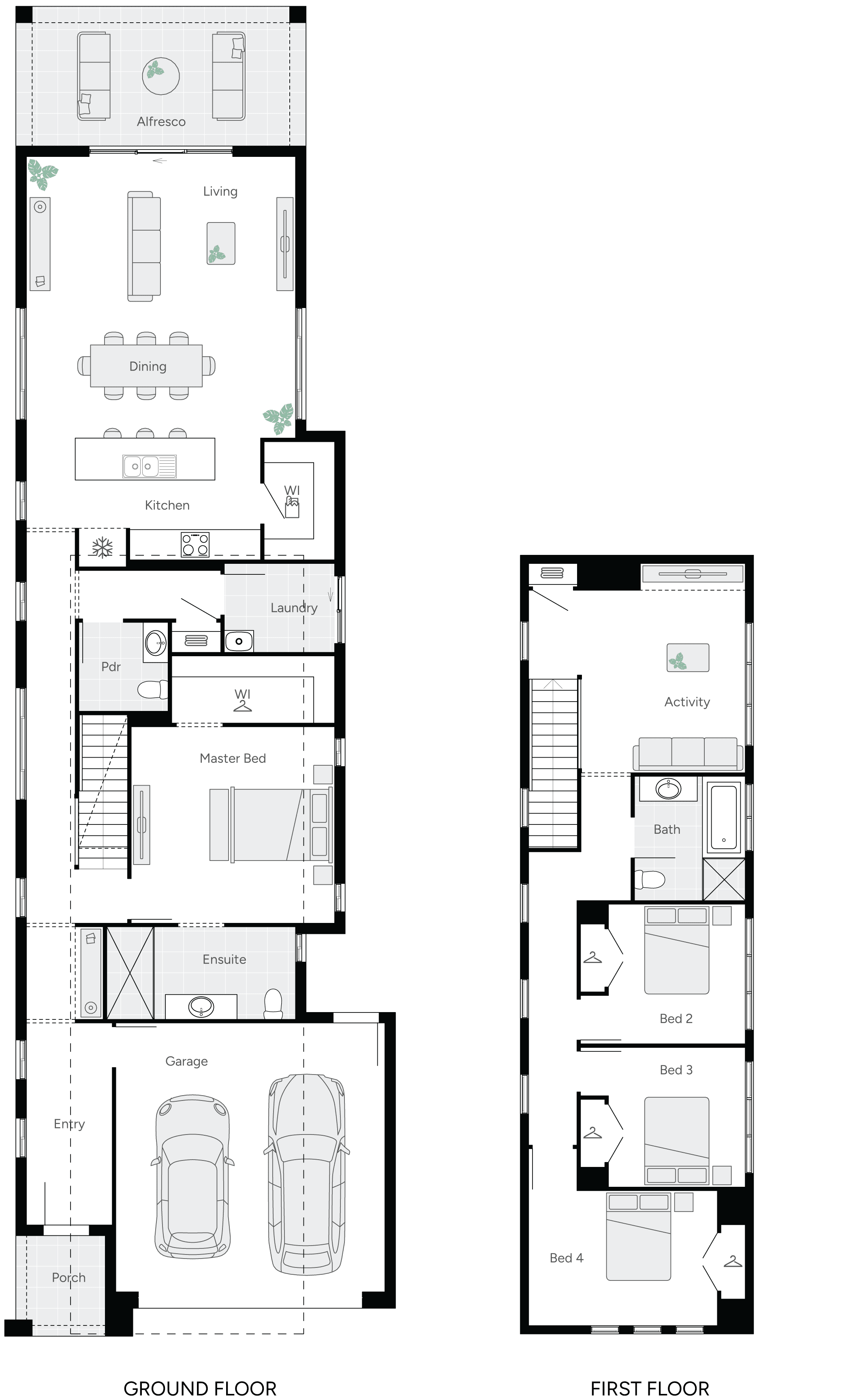 Torrens Double Storey House Floorplan