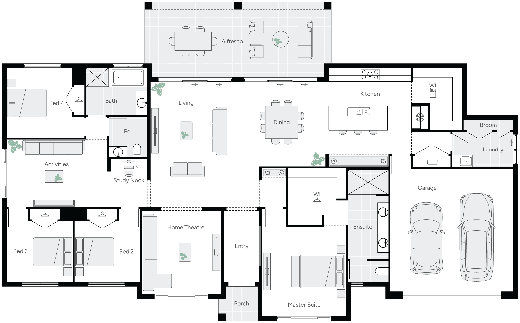 Bridgewater Executive Acreage Home Floorplan
