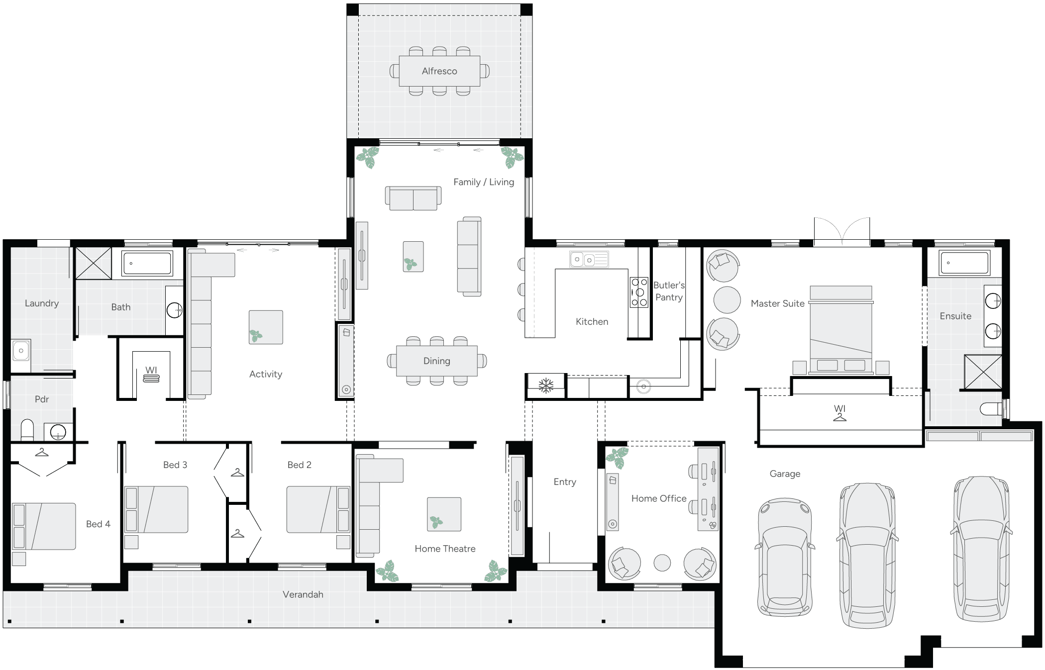 Inglewood Executive Lodge Acreage Home Floorplan