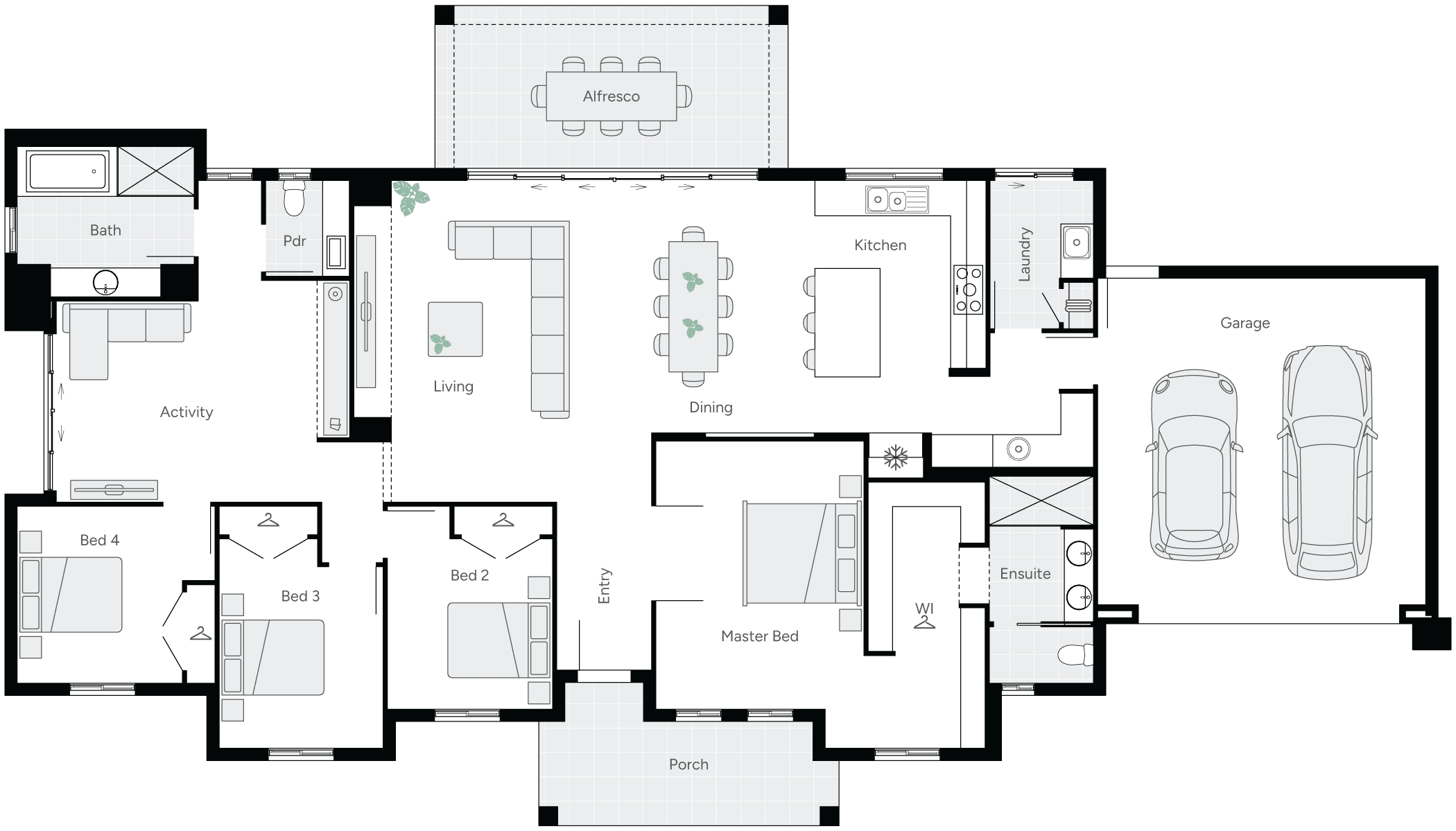 Riverglen Classic Acreage Home Floorplan