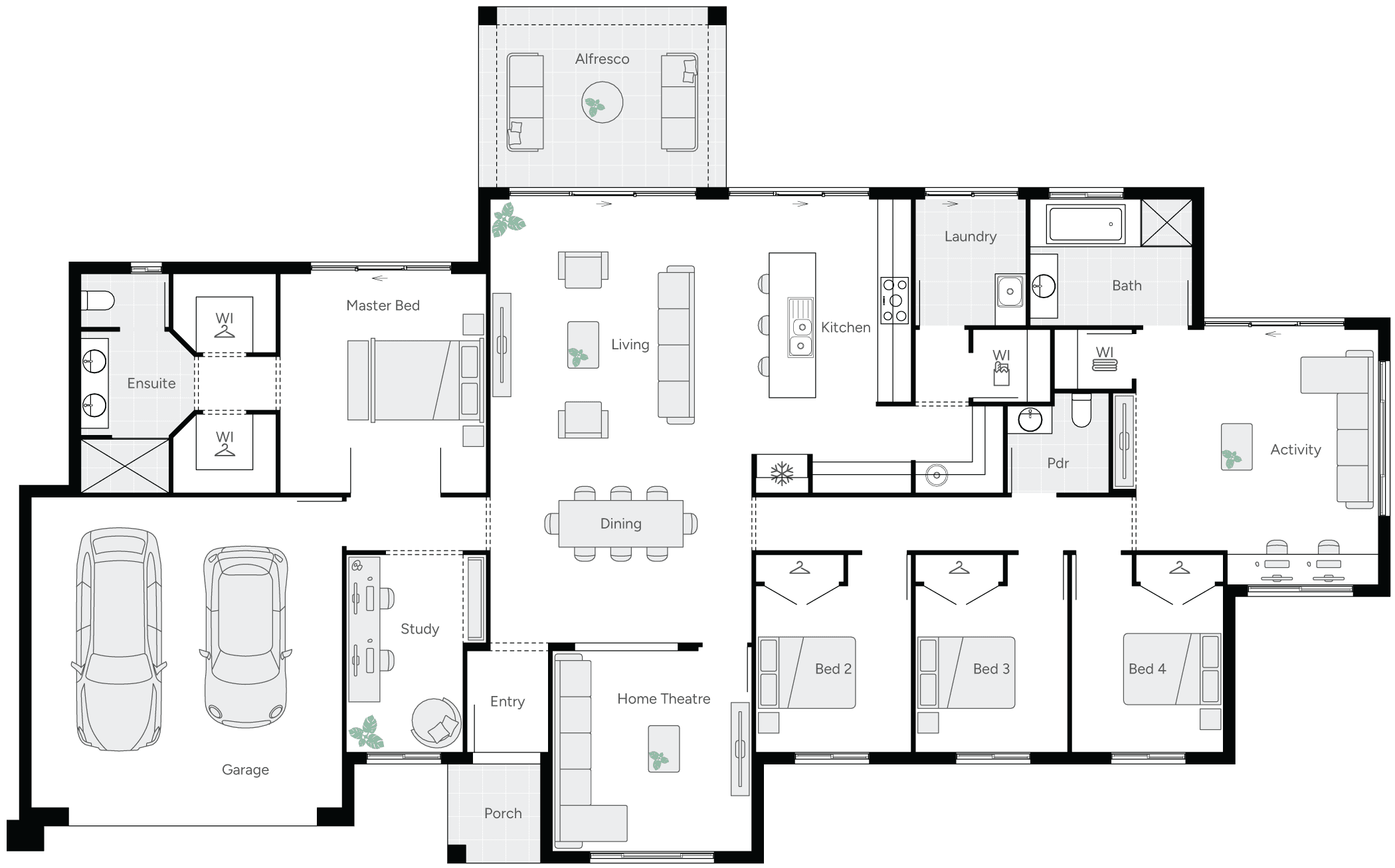 Lenswood Grande Acreage Home Floorplan