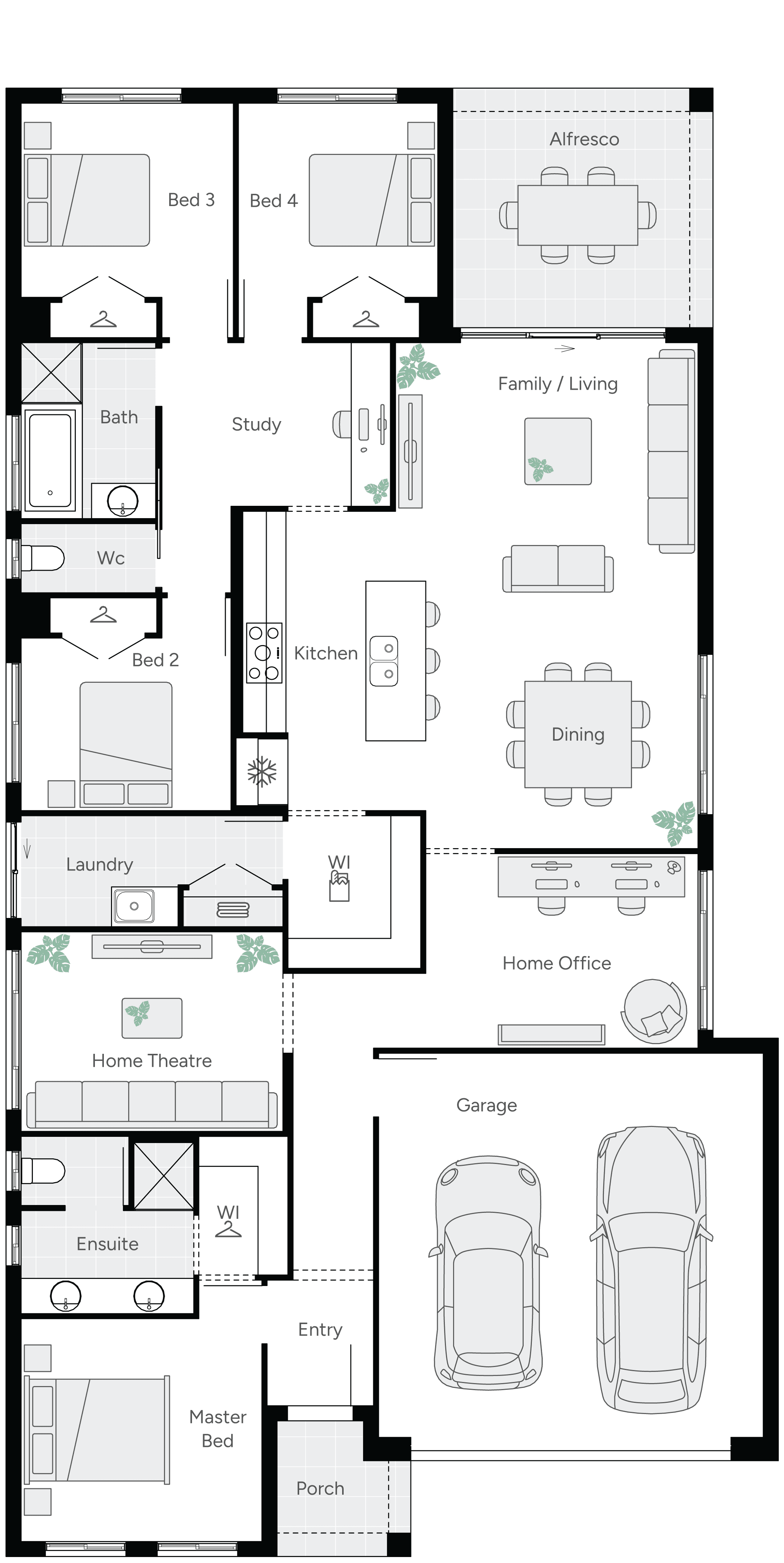 Merriton 25 Single Storey House Floorplan