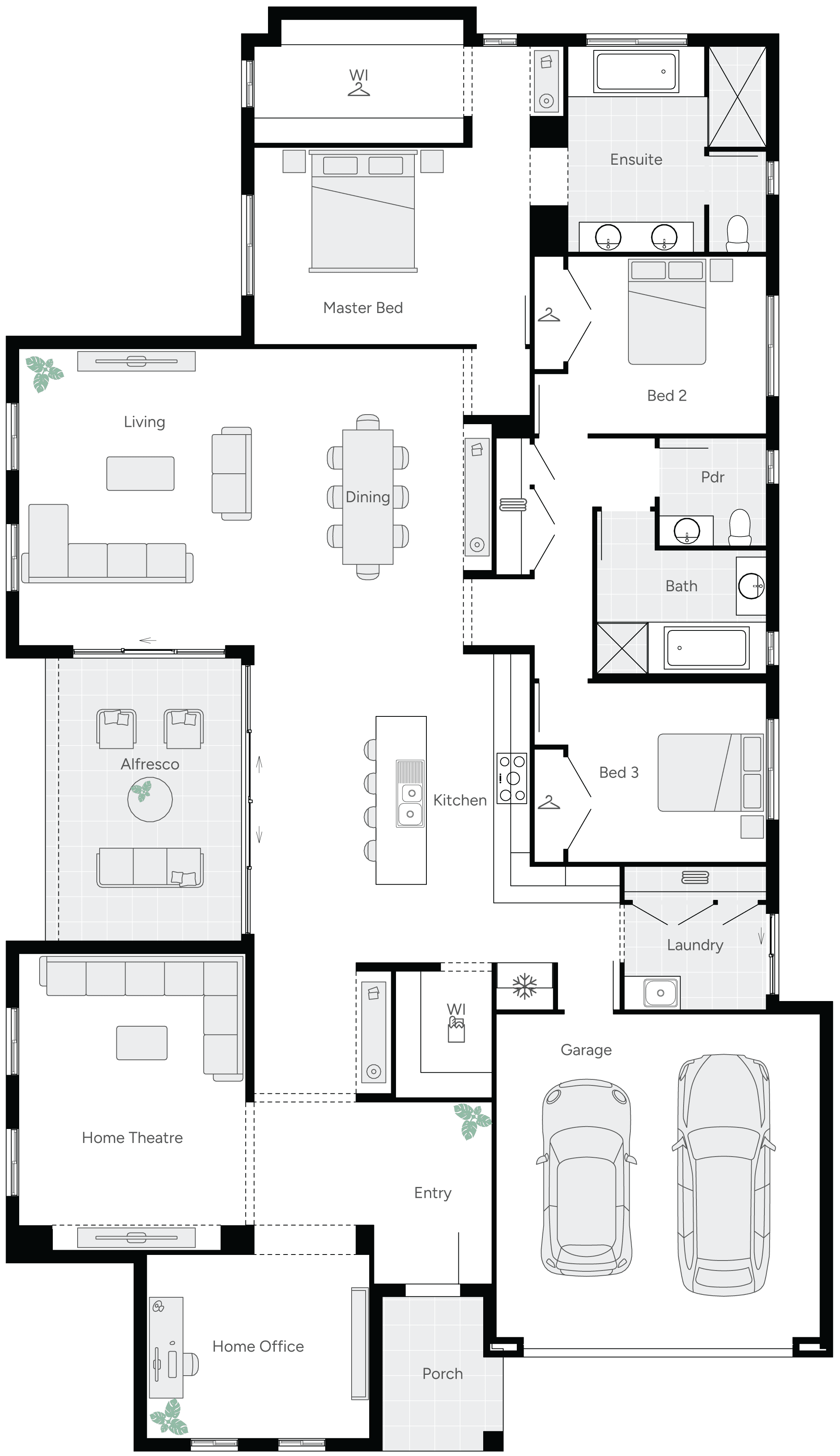 Balhannah Executive Single Storey Home Floorplan